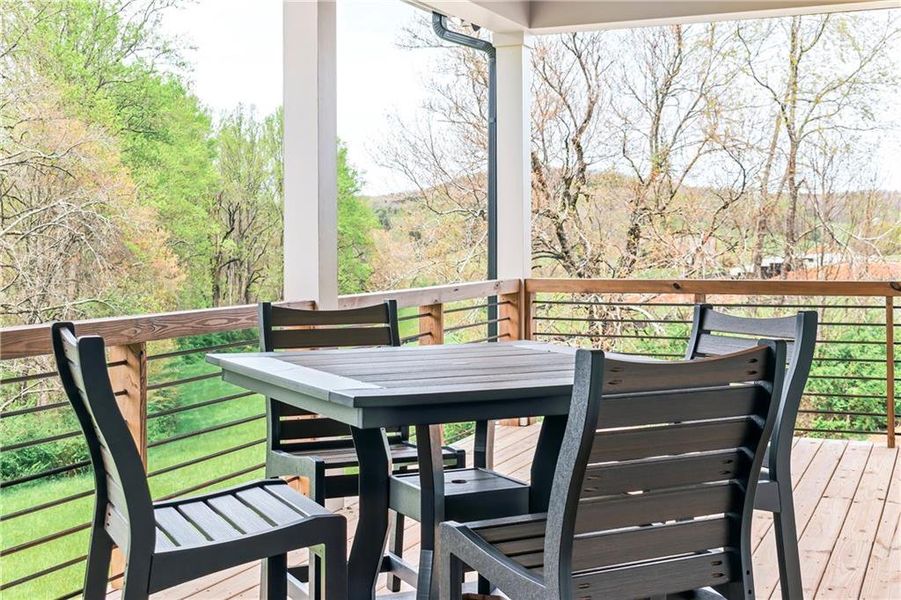 Exterior details and patio area of a home in , Blairsville (Image 47).