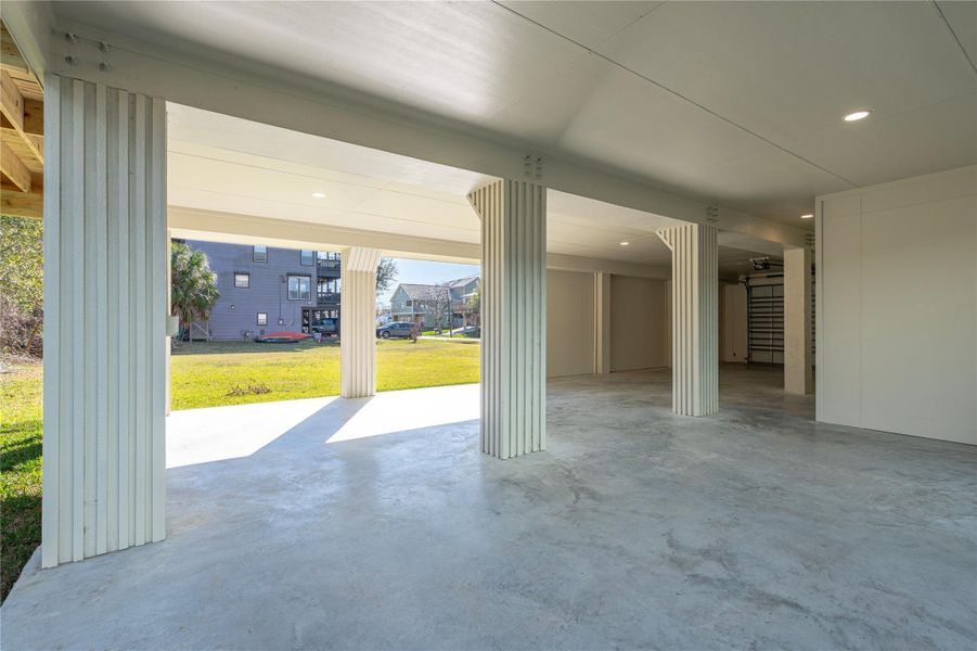 Or leave the backside open for covered, outdoor entertaining Or leave the backside open for covered, outdoor entertaining