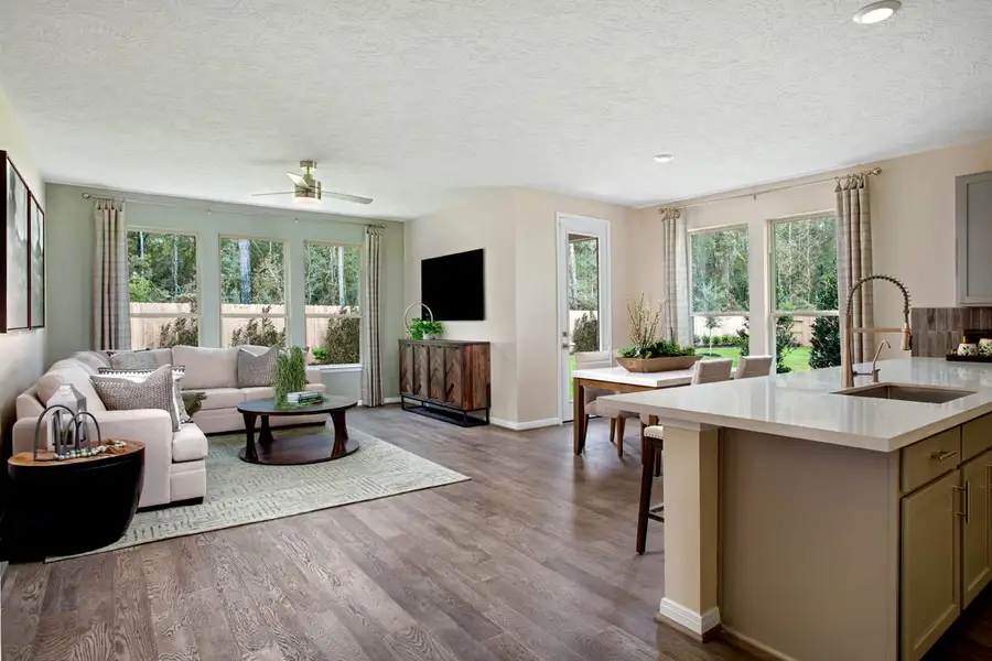 Representative furnished interior of a home built from the 1477 by KB Home in Avellino, Manvel (Image 4).