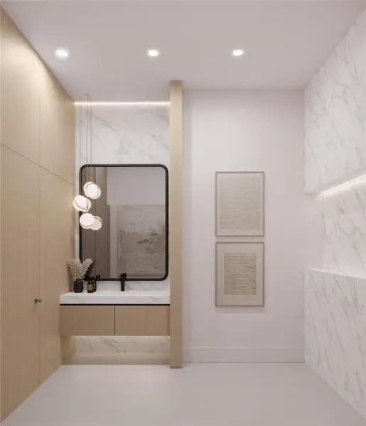 Furnished interior view inside a new home in , Plantation (Image 15).