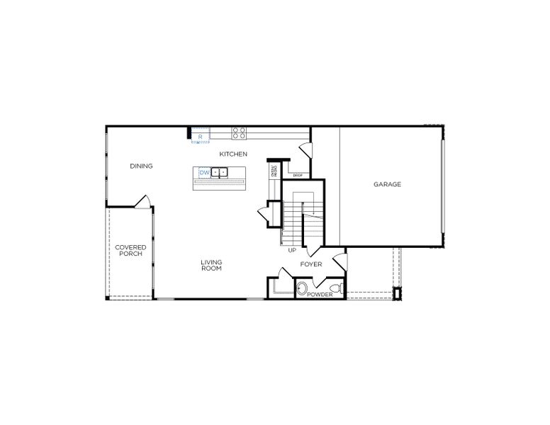 2D floor plan layout for the Maya by Tricoast Homes in Summer Place 35', Montgomery, TX (Image 3). 2D floor plan layout for the Maya by Tricoast Homes in Summer Place 35', Montgomery, TX (Image 3).