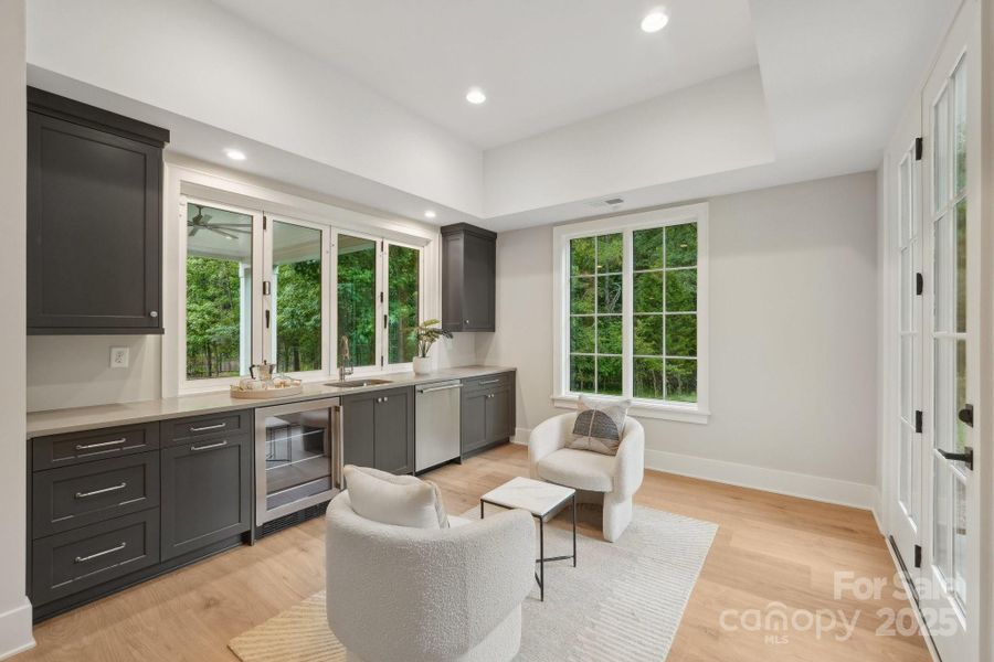 Furnished interior view inside a new home in Cardinal Crest, Weddington (Image 14).