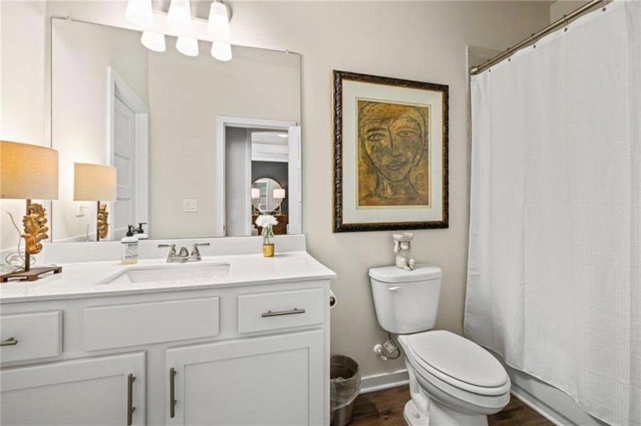 Furnished interior view inside a new home in Rosewood Lake Estates, Hoschton (Image 23). Furnished interior view inside a new home in Rosewood Lake Estates, Hoschton (Image 23).