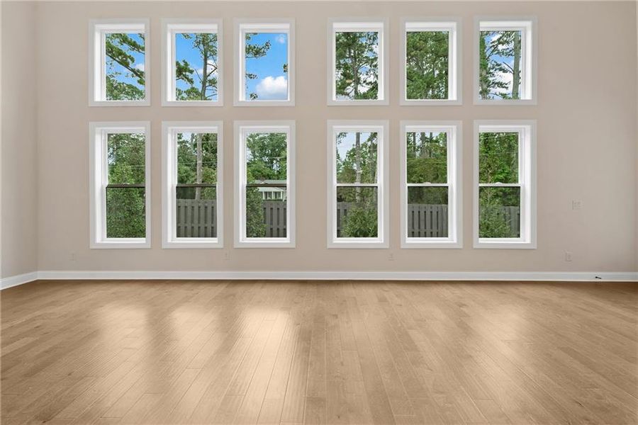 Spacious, unfurnished interior of a new home in Promenade at Sawnee Village, Cumming (Image 16).