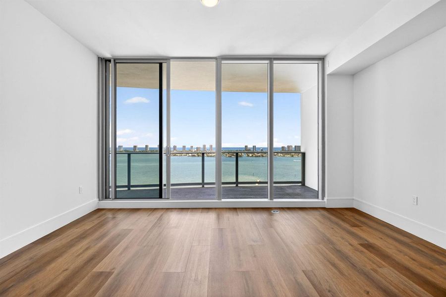 Living room with Intracoastal view