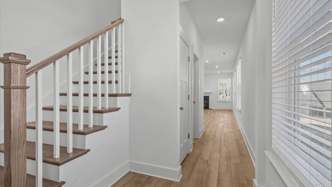 Representative furnished interior of a home built from the Freesia by DRB Homes in Harrier Point, Woodruff (Image 24).