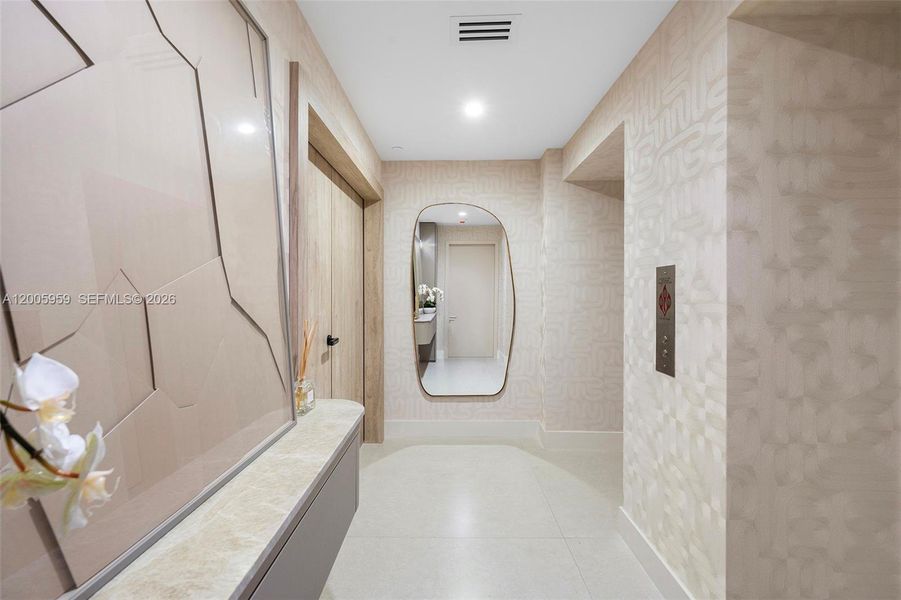 Furnished interior view inside a new home in , Miami (Image 32).