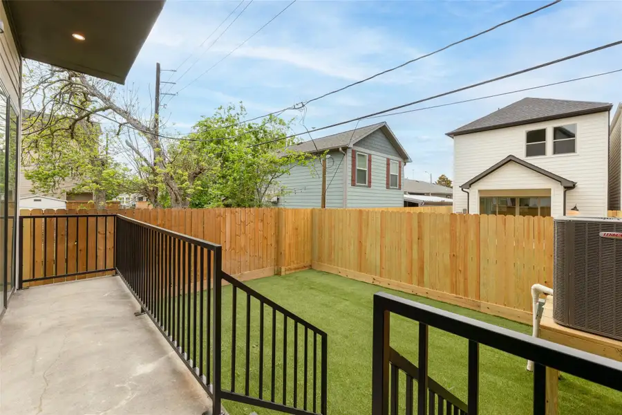 Exterior details and patio area of a home in , Houston (Image 30).