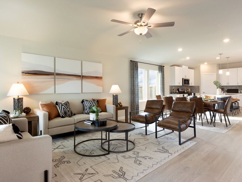 Furnished interior view inside a new home in Southwinds, Baytown (Image 7).