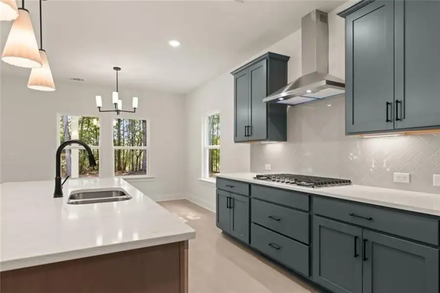 Furnished interior view inside a new home in , Flowery Branch (Image 13).