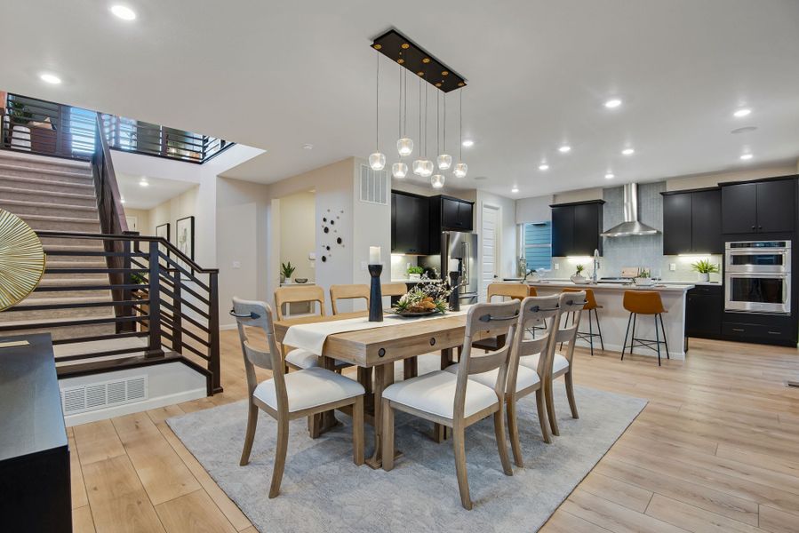 Furnished interior view inside a new home in Reunion, Commerce City (Image 16).