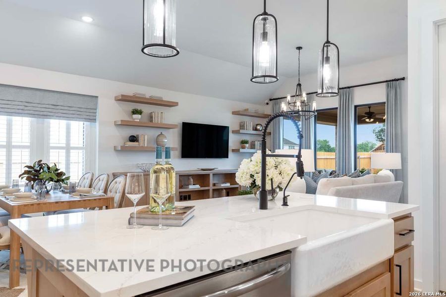 Furnished interior view inside a new home in Davis Ranch, San Antonio (Image 6).