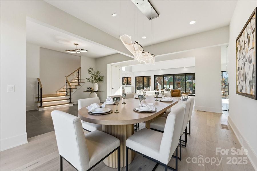 Furnished interior view inside a new home in , Matthews (Image 30).