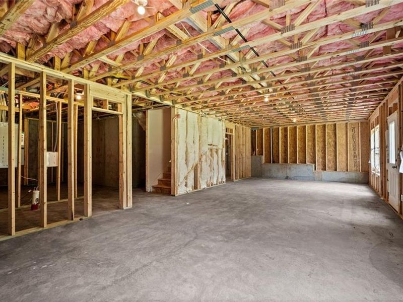 In-progress construction of a new home in Wehunt Meadows, Hoschton, GA (Image 42).