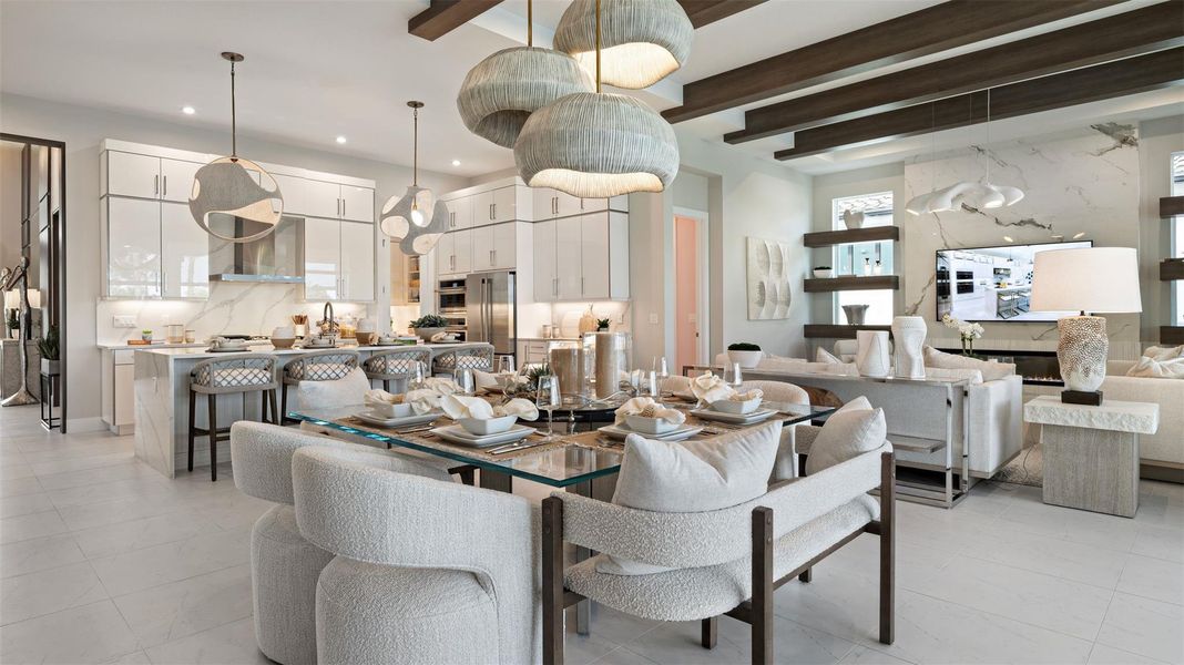 Furnished interior view inside a new home in L'Ambiance at Avenir, Palm Beach Gardens (Image 8).