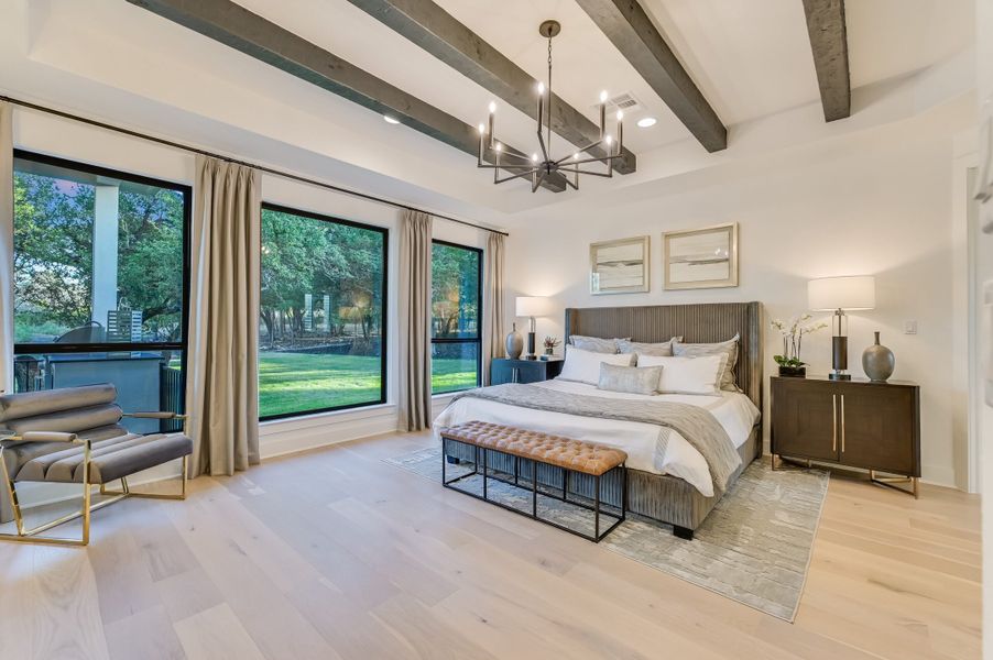 Representative furnished interior of a home built from the San Simeon I by Giddens Homes in Clearwater Ranch, Liberty Hill (Image 143).