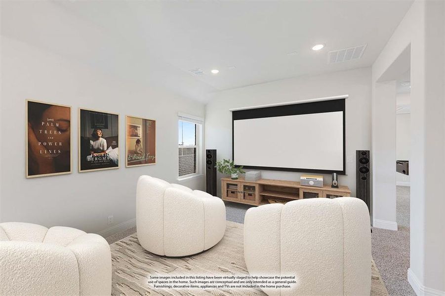 Furnished interior view inside a new home in The Lakes at Parks of Aledo, Aledo (Image 9).