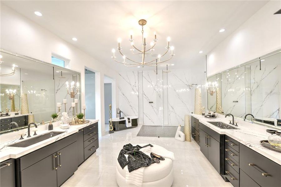 Furnished interior view inside a new home in The Estates at Brown's Landing, Port Orange (Image 31).