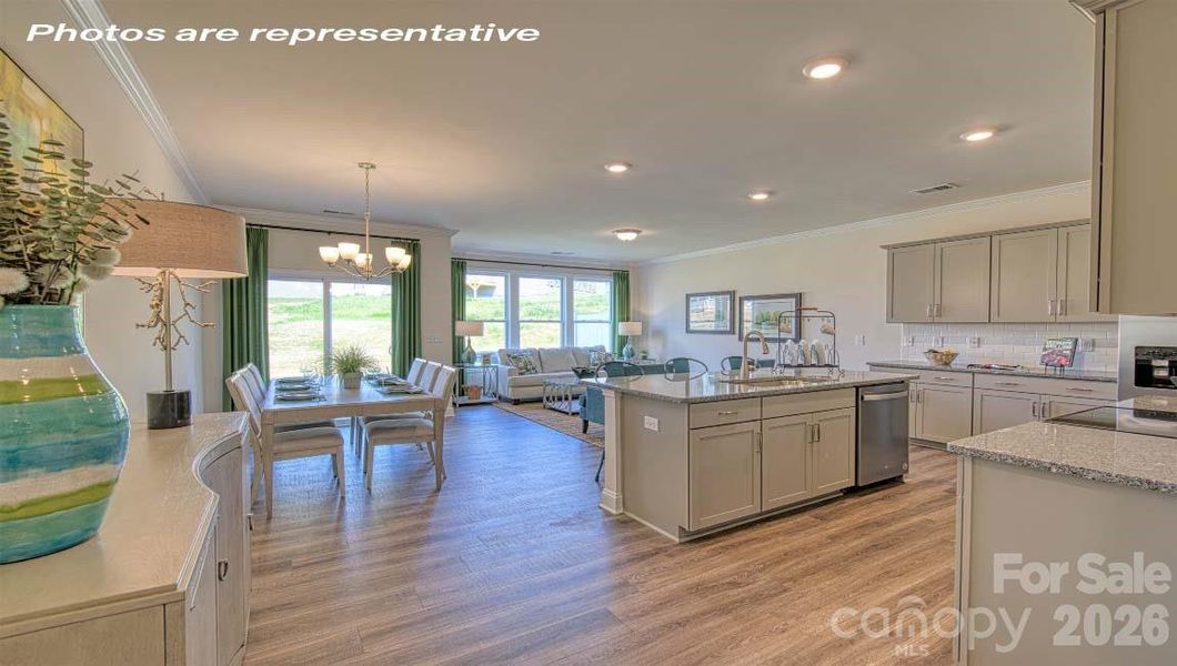 Furnished interior view inside a new home in Skybrook Corners, Huntersville (Image 6).