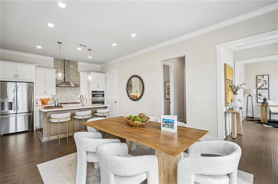 Furnished interior view inside a new home in Aberdeen, Hoschton (Image 17).