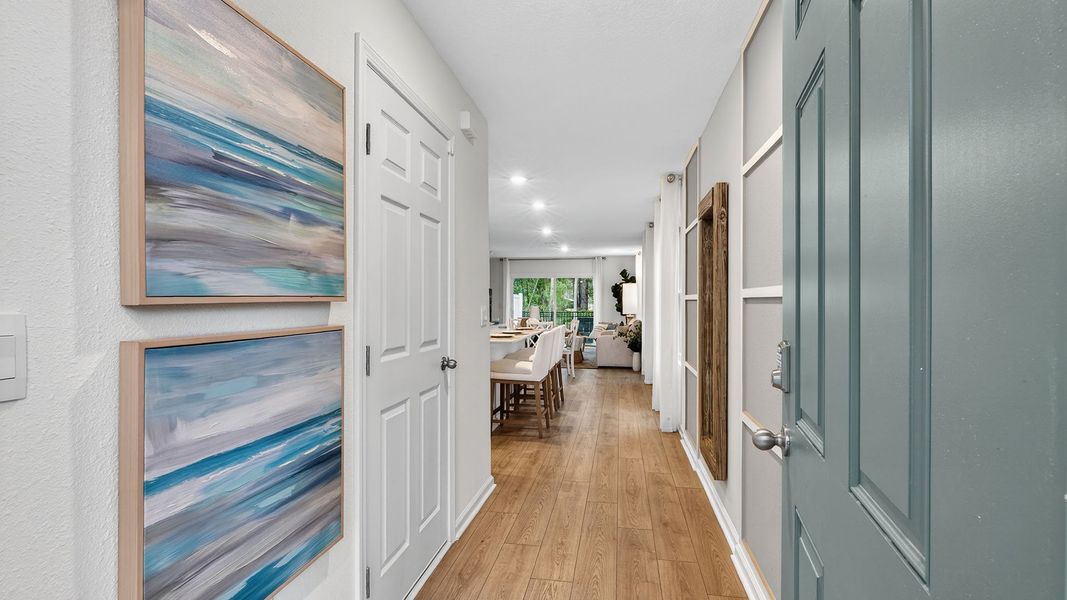 Representative furnished interior of a home built from the Greyson II by D.R. Horton in Irongate Villas, Jacksonville (Image 6).