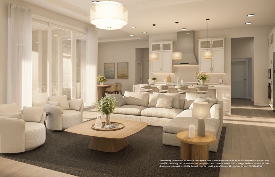 Furnished interior view inside a new home in Amara, Lake Worth (Image 5). Furnished interior view inside a new home in Amara, Lake Worth (Image 5).