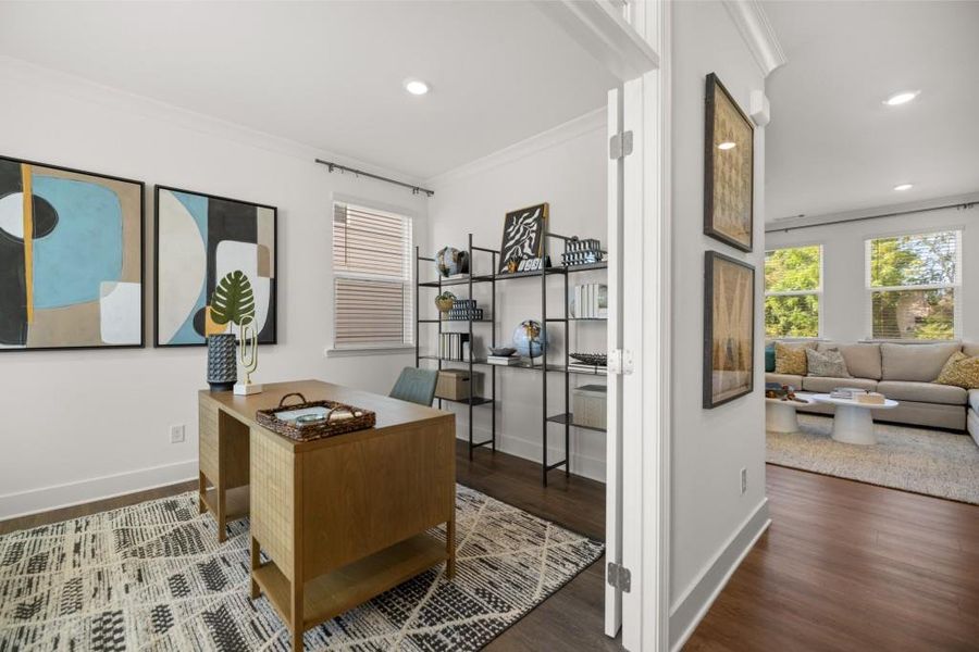 Furnished interior view inside a new home in Willow Creek, Watkinsville (Image 7).
