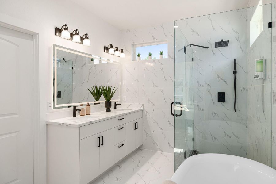 Furnished interior view inside a new home in , Houston (Image 32).