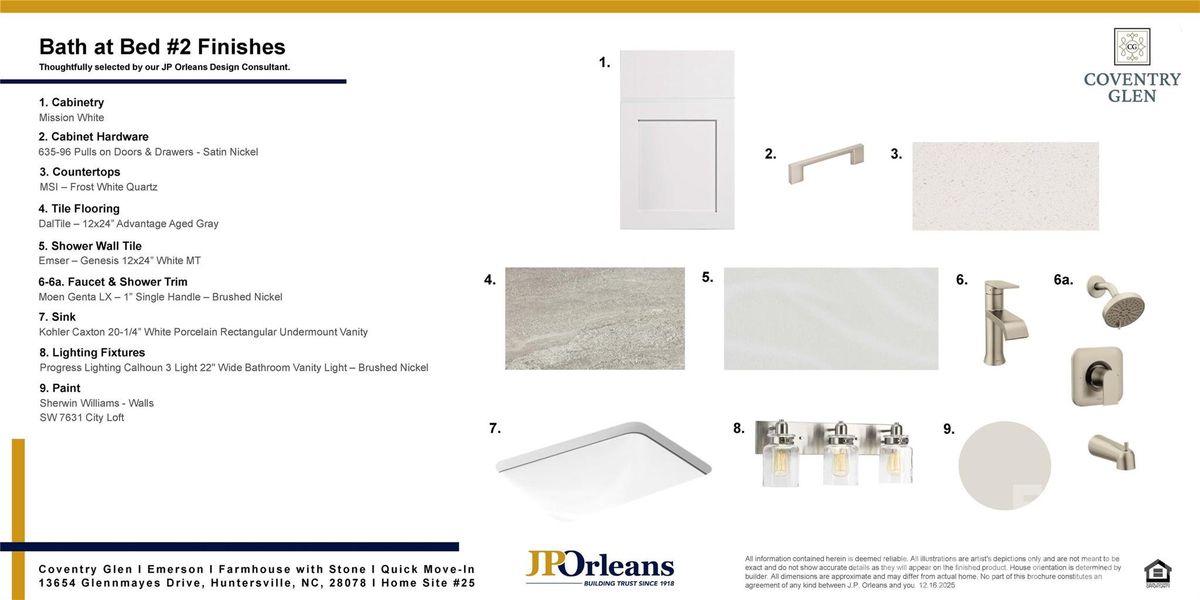 Sample of building materials used in homes in Coventry Glen, Huntersville (Image 11).