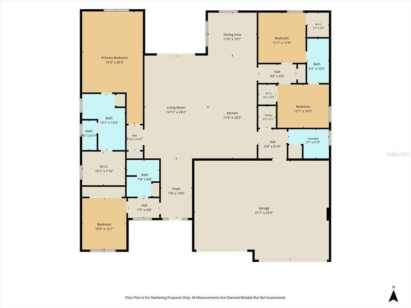 2D floor plan layout of this home in , Hernando, FL (Image 5). 2D floor plan layout of this home in , Hernando, FL (Image 5).