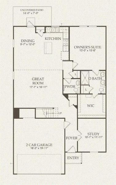 Pulte Homes, Granville floor plan