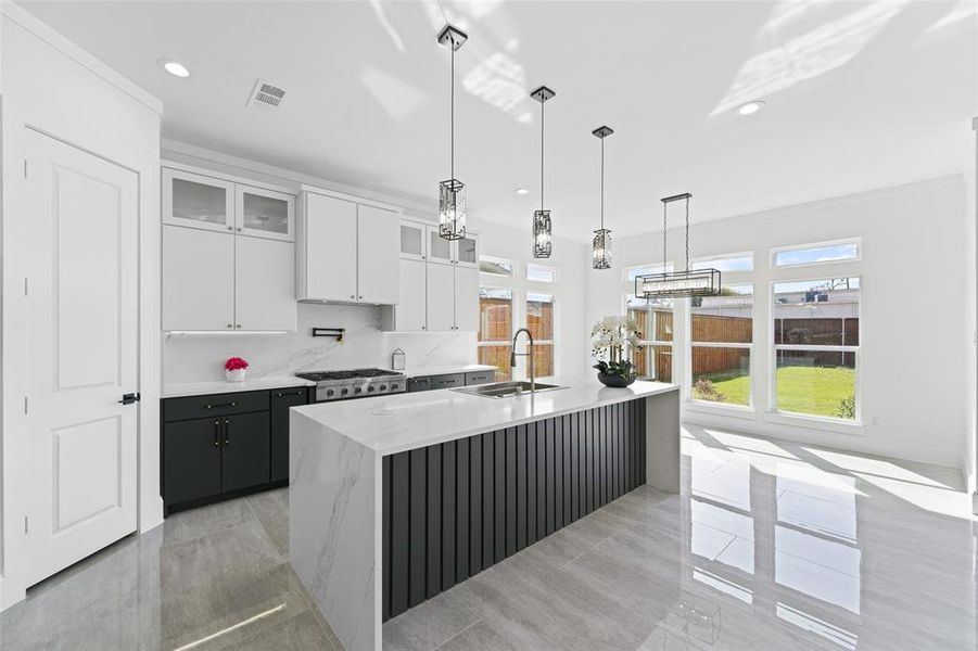 Furnished interior view inside a new home in , Dallas (Image 9).