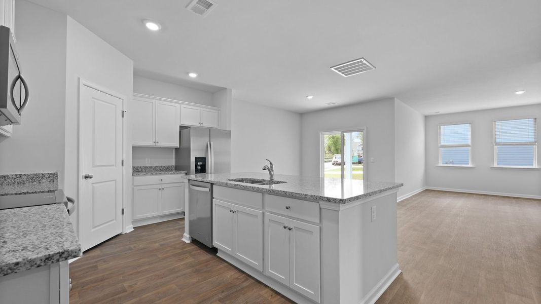 Representative furnished interior of a home built from the ARCHER-EXP by D.R. Horton in Lakeview at Kitfield, Moncks Corner (Image 4).