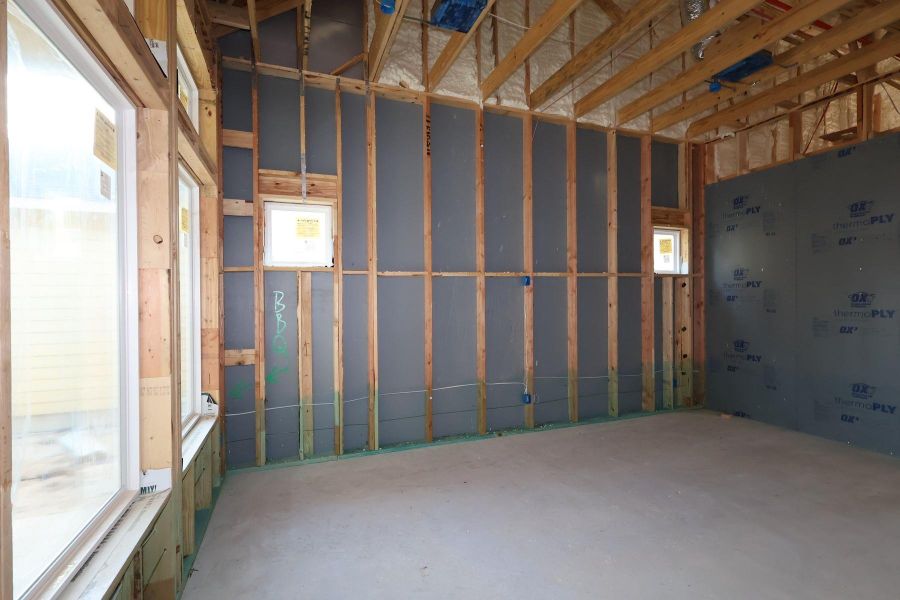 In-progress construction of a new home in Two Step Farm 42', Montgomery, TX (Image 5).