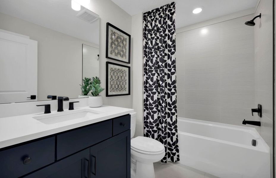 Furnished interior in a model home at Westerly Park at Wildlight in Wildlight (Image 24). Furnished interior in a model home at Westerly Park at Wildlight in Wildlight (Image 24).