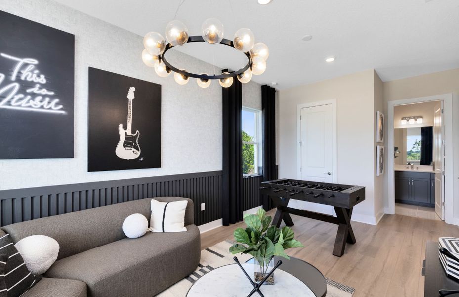 Representative furnished interior of a home built from the Roseland by Pulte Homes in Lakehaven Estates, Clermont (Image 6). Representative furnished interior of a home built from the Roseland by Pulte Homes in Lakehaven Estates, Clermont (Image 6).