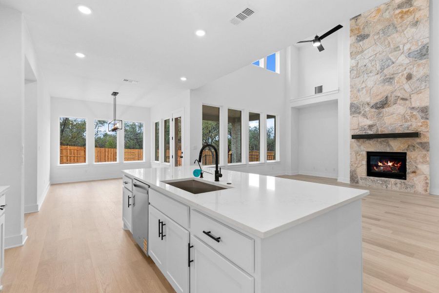 Open concept floorplan