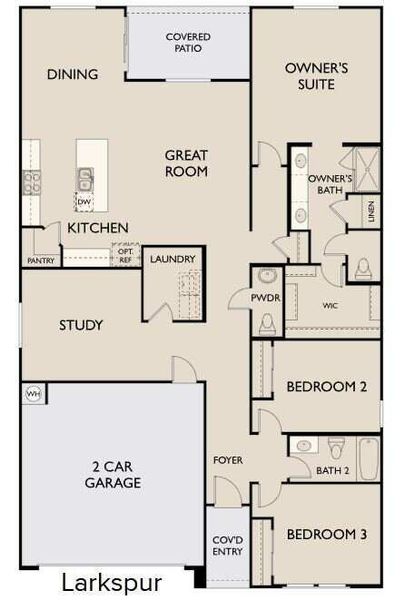 Larkspur floorplan - Lot 433