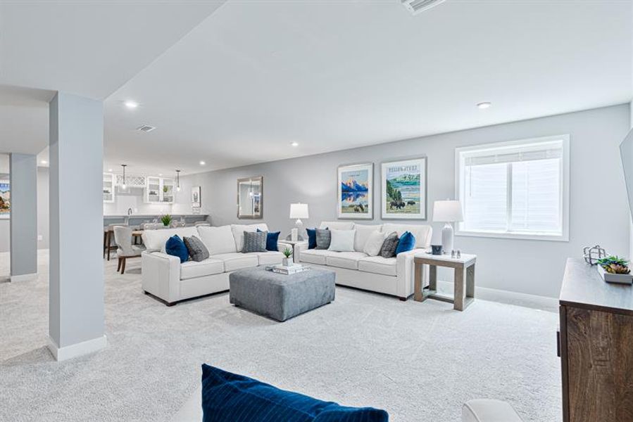 Representative furnished interior of a home built from the Anderson by Ryan Homes in Canterbrook Farms, Fountain Inn (Image 41).