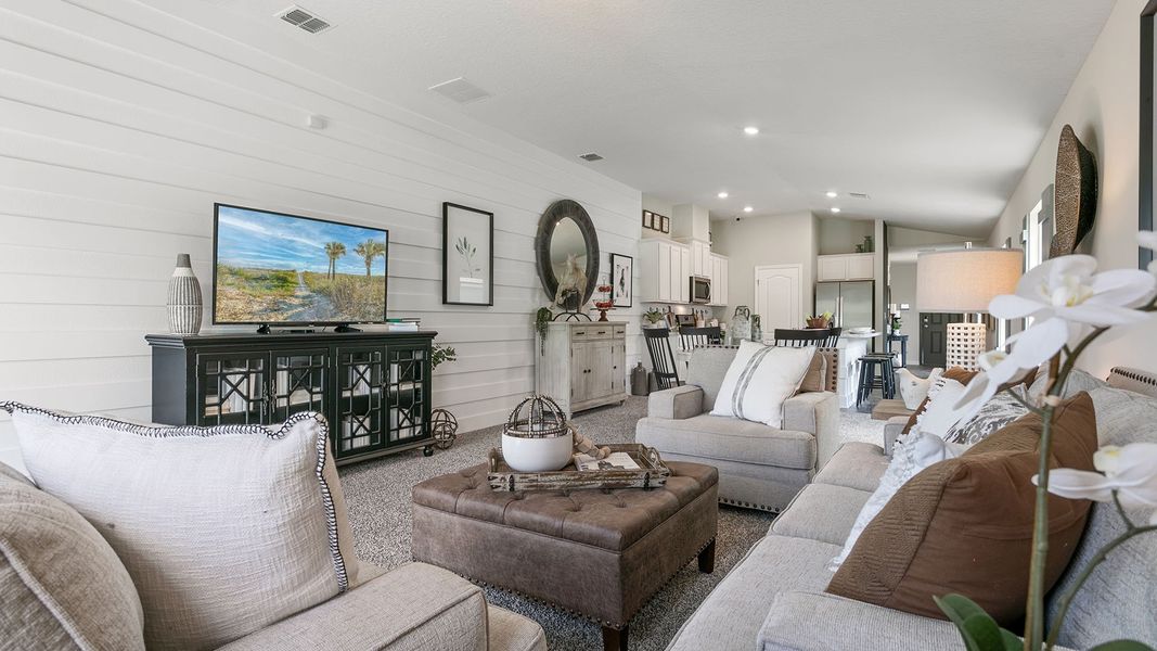 Furnished interior view inside a new home in Grand Reserve, Bunnell (Image 15). Furnished interior view inside a new home in Grand Reserve, Bunnell (Image 15).