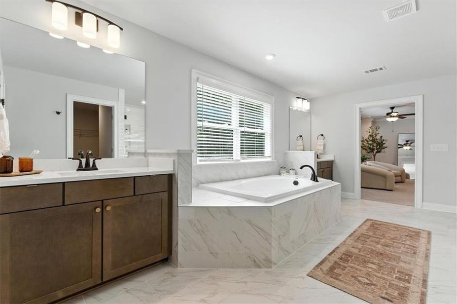 Furnished interior view inside a new home in Ford Landing, Acworth (Image 8).
