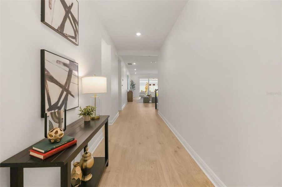 Furnished interior view inside a new home in Palms at Windermere, Windermere (Image 30). Furnished interior view inside a new home in Palms at Windermere, Windermere (Image 30).
