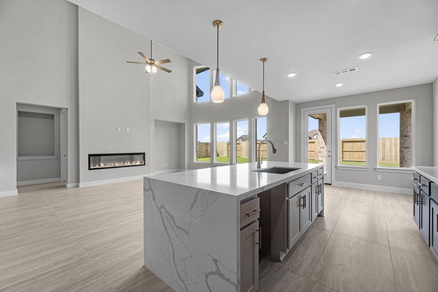 Furnished interior view inside a new home in Jordan Ranch, Katy (Image 5).