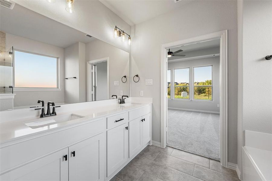 Furnished interior view inside a new home in Morningstar, Aledo (Image 11). Furnished interior view inside a new home in Morningstar, Aledo (Image 11).