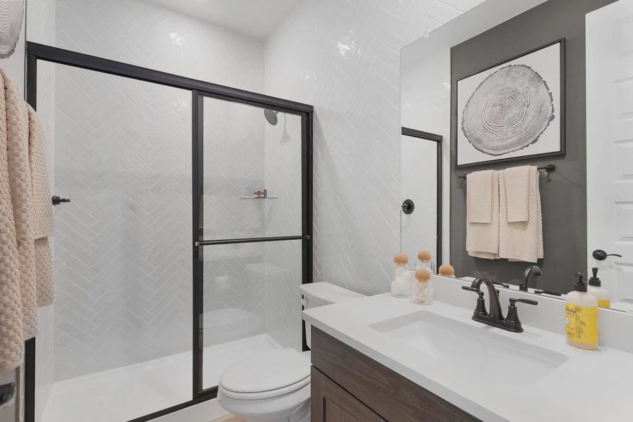 Representative furnished interior of a home built from the Branford by Chesmar Homes in Highland Village, Georgetown (Image 6).