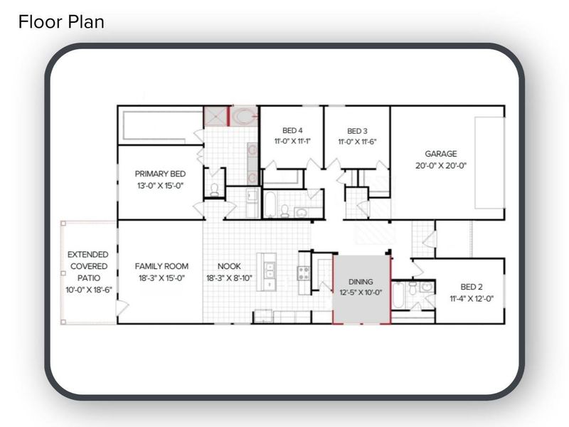 2D floor plan layout of this home in Katy Lakes, Katy, TX (Image 2). 2D floor plan layout of this home in Katy Lakes, Katy, TX (Image 2).