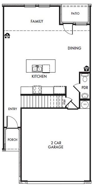 2D floor plan layout of this home in Sereno Oaks at Buckner Terrace, Dallas, TX (Image 2). 2D floor plan layout of this home in Sereno Oaks at Buckner Terrace, Dallas, TX (Image 2).
