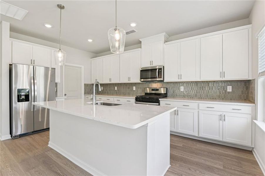 Furnished interior view inside a new home in The Oaks at Dawson, Dawsonville (Image 6).