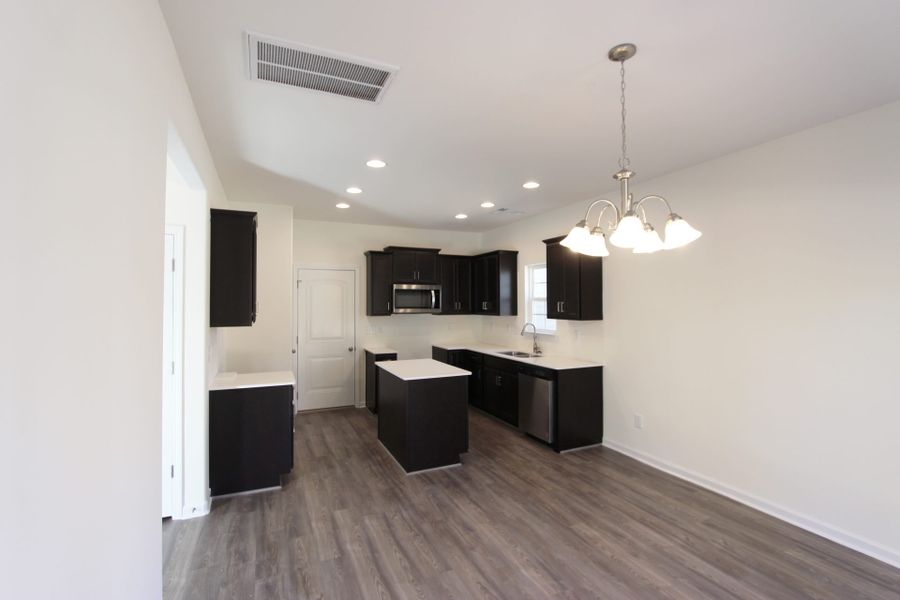 Representative furnished interior of a home built from the Burlington by Keystone Homes NC in The Wilcox, Greensboro (Image 8).