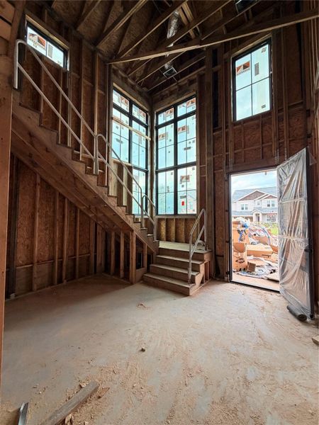 Sneak peak inside the grand foyer. Current home status July 2, 2026 Sneak peak inside the grand foyer. Current home status July 2, 2026
